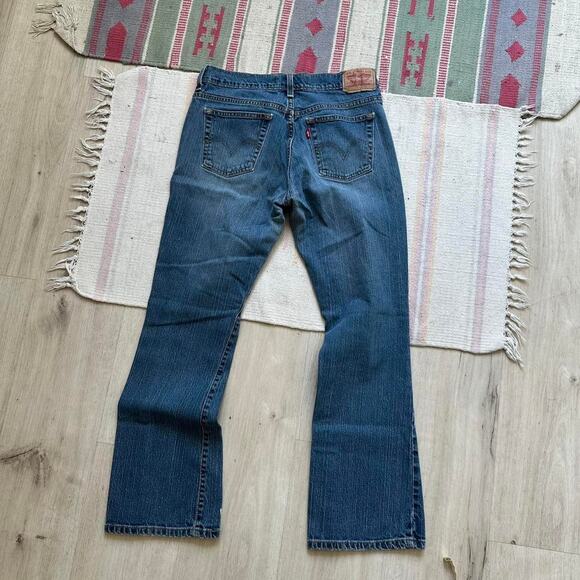 Vintage Y2K Low Rise Levis Bootcut Fare Denim Short Jeans - Picture 5 of 6